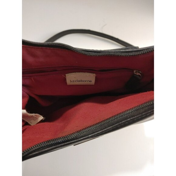 Liz Claiborne Black Shoulder Bag With Adjustable Strap p1 - Picture 5 of 16
